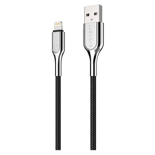 Cygnett Armoured Lightning to USB-A Braided Fast Charging Cable 1M Fle