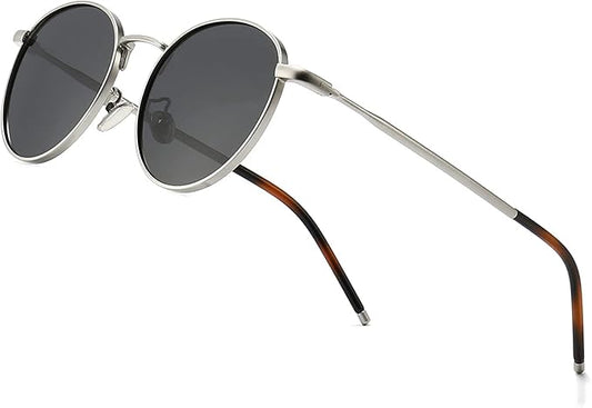 UV Protection Coating Round Sunglasses for Men and Women
