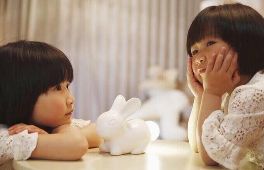 Rabbit Night Lamp With Piggy Bank
