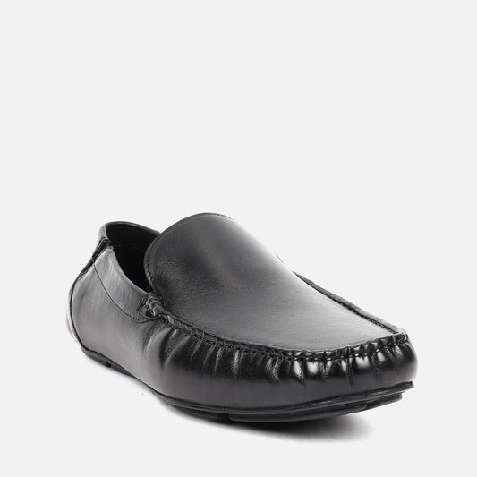 Mens Simple Formal Loafer Shoes (Size-8) (Color-BLACK)