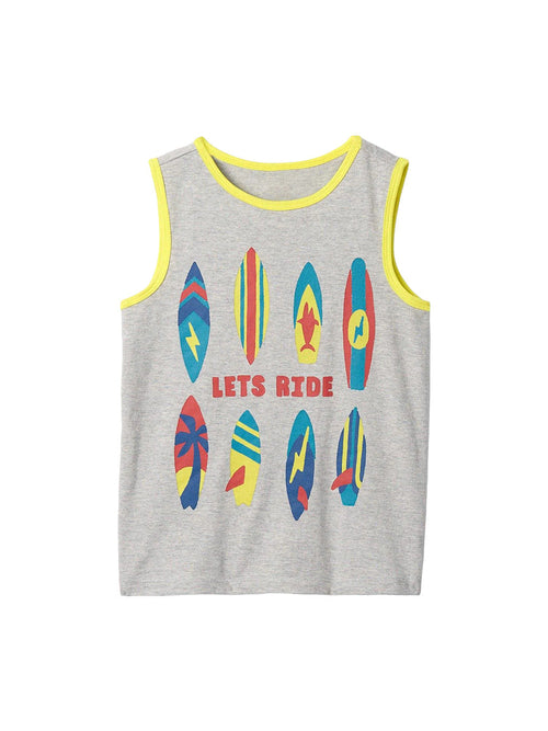 Baby And Kids Boys Pure Cotton Vest And Shorts Casual Clothing Set