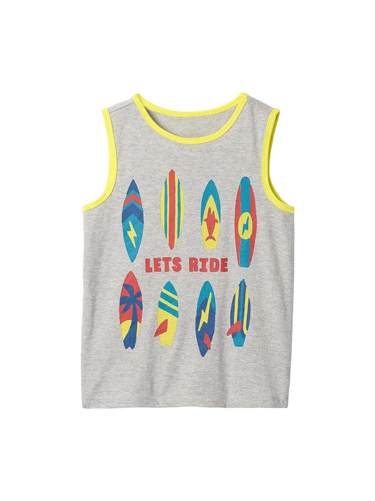 Baby And Kids Boys Pure Cotton Vest And Shorts Casual Clothing Set