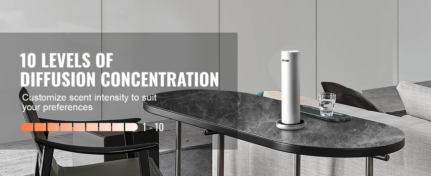 VEVOR Scent Air Machine Bluetooth Smart Cold Air Diffuser Waterless Essential Oil Scent Air Diffuser Floor Aromatherapy Machine