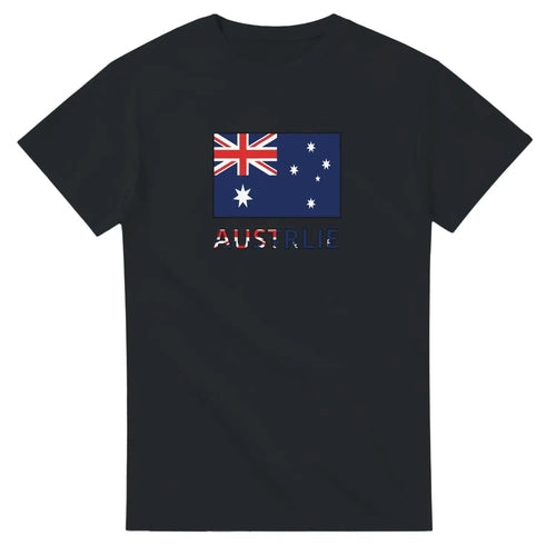 T-shirt Drapeau Australie en texte