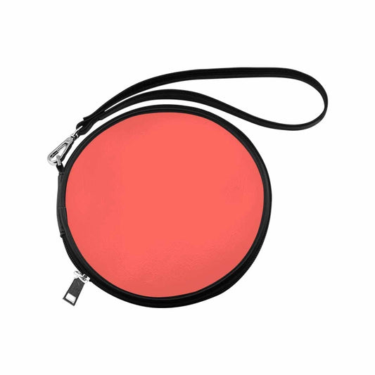 Womens Round Handbag - Pastel Red